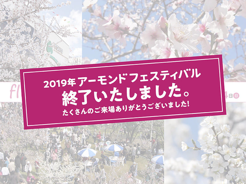 アーモンドフェスティバル　2019　食べ物　フード