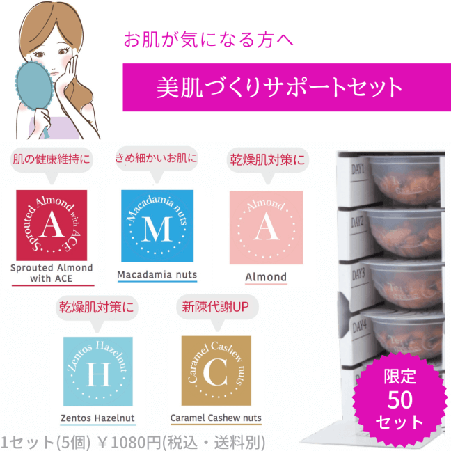 大好評につき東京銀座の「美容とナッツの専門店」がオンラインストアで登場します！