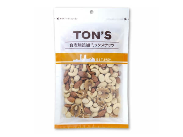 正規品 東洋ナッツ食品 トン 食塩無添加 クラッシー ミックスナッツ