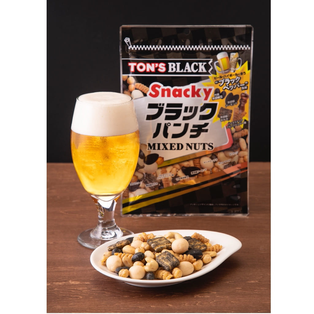 お酒と相性抜群!スナッキーシリーズかちょっぴり刺激的な「ブラックペッパー味」が新登場