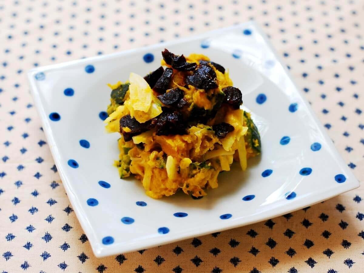 かぼちゃとプルーンのサラダ