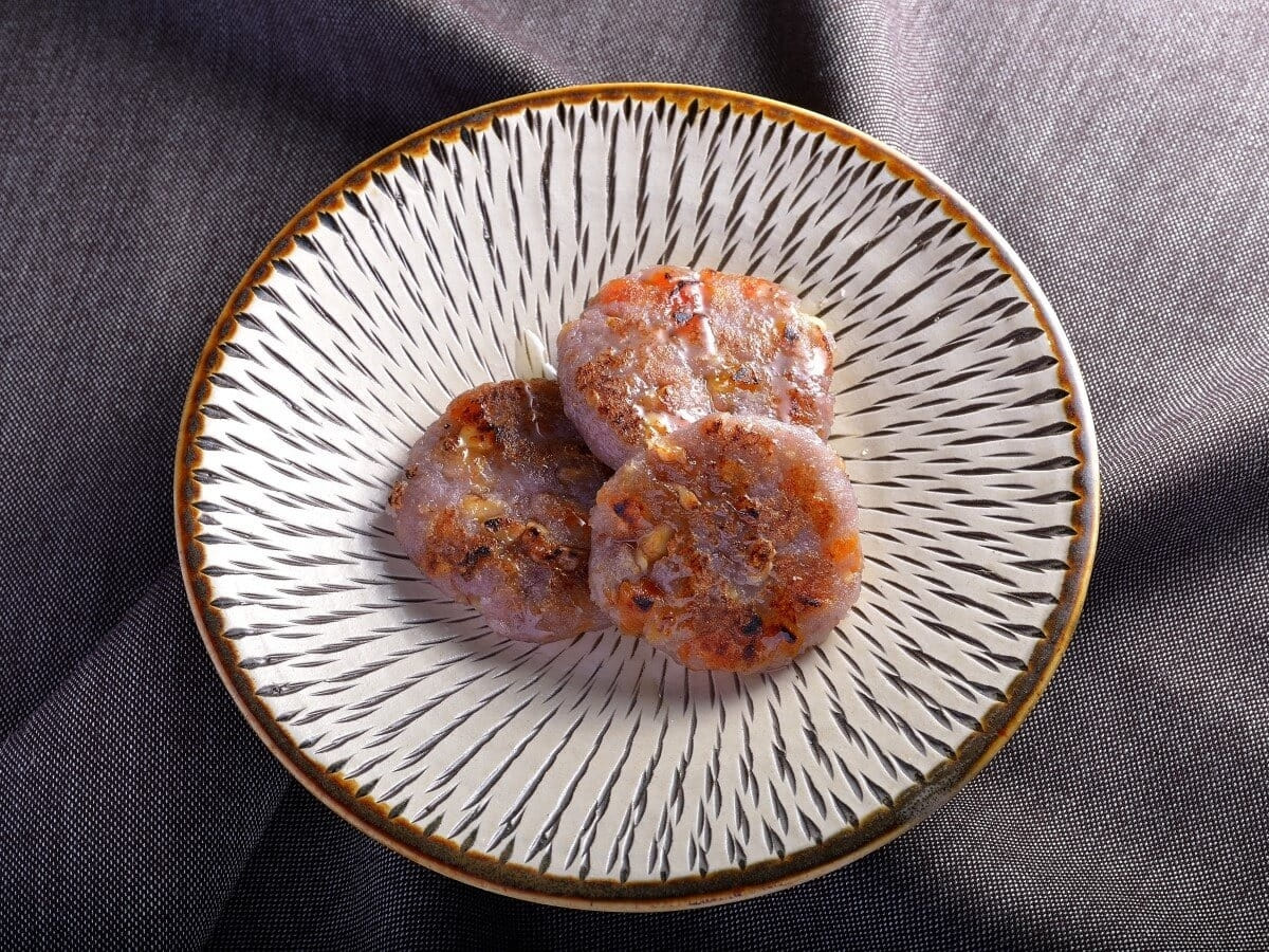 クルミ入りれんこんもち