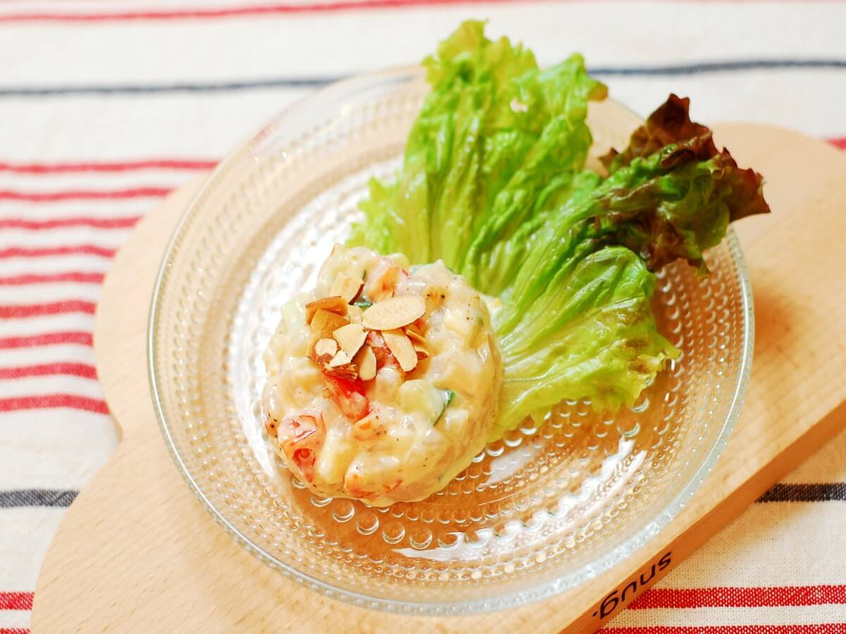 ホタテのアーモンドマヨタルタル