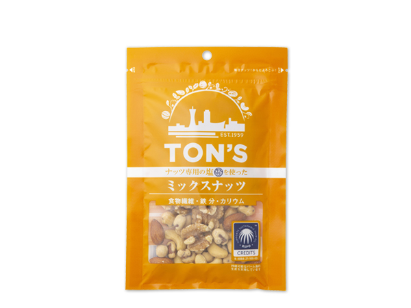 東洋ナッツ食品 - TON&#39;S春徳用塩味ミックスナッツ　TON&#39;S春徳用塩味殻付きピスタチオ　各5袋 トンカフェからのお知らせです🌸 今回は春の#新商品 のご紹介