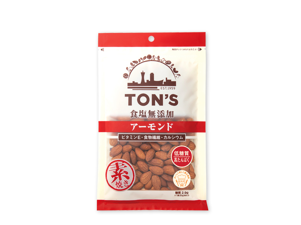 食塩無添加 アーモンド 190g (大袋)