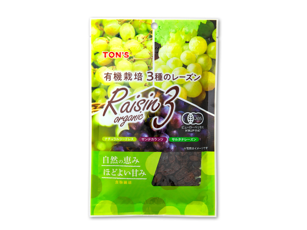 TON'S 有機栽培3種のレーズンL 150g