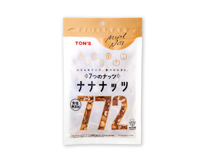 食塩無添加ナナナッツ　160g