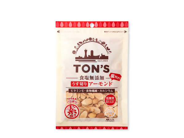 食塩無添加うす切りアーモンド　65g