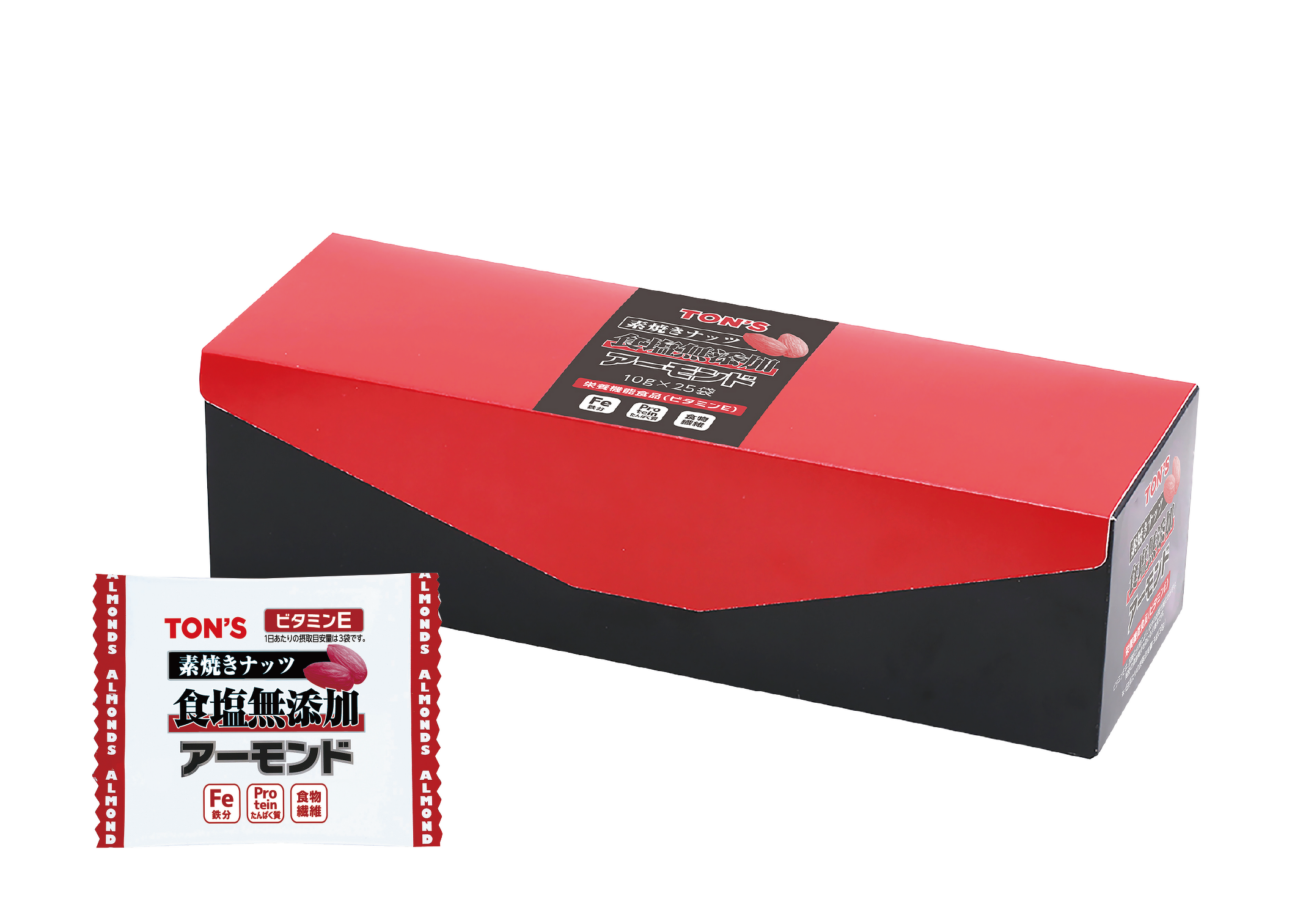 素焼きアーモンド 10g×25袋