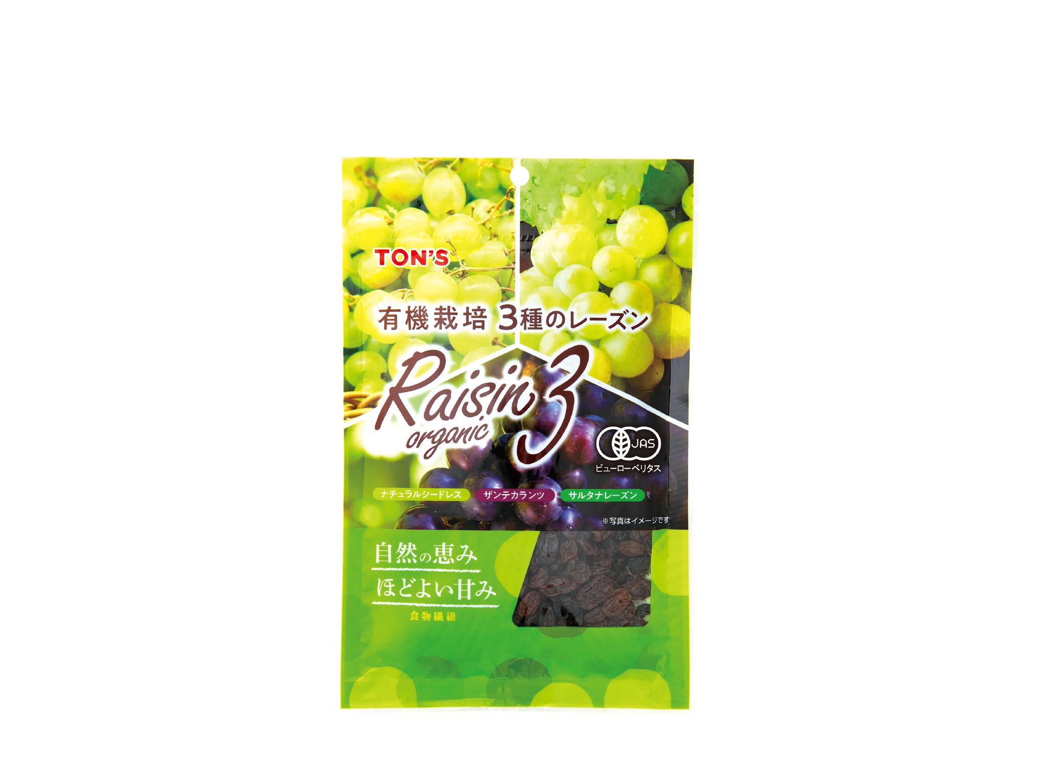 TON'S 有機栽培3種のレーズンL 150g